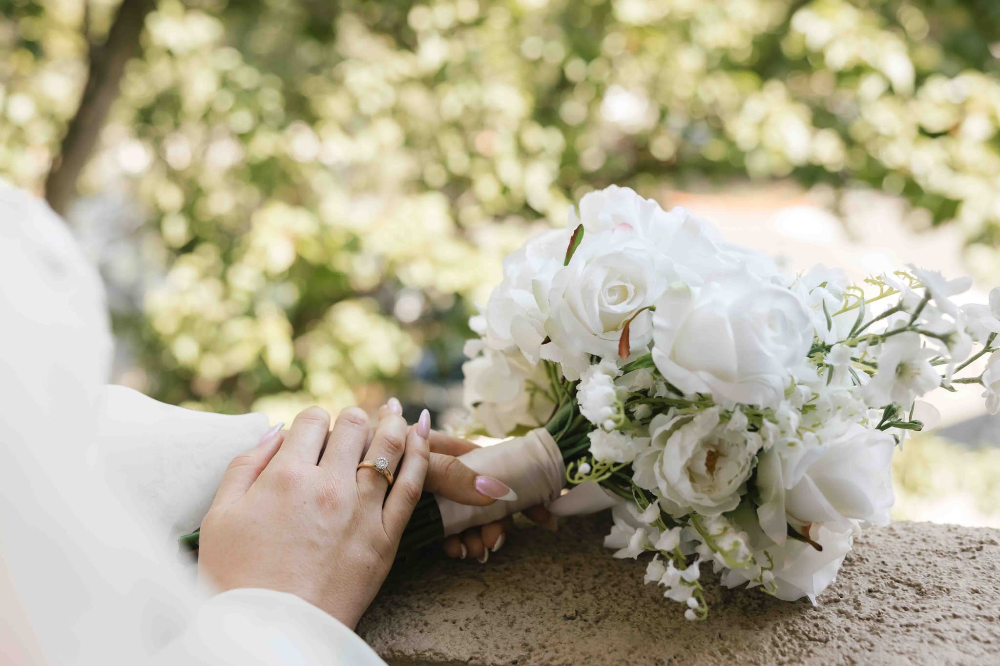 Intimate wedding portrait during Orthodox crowning ceremony